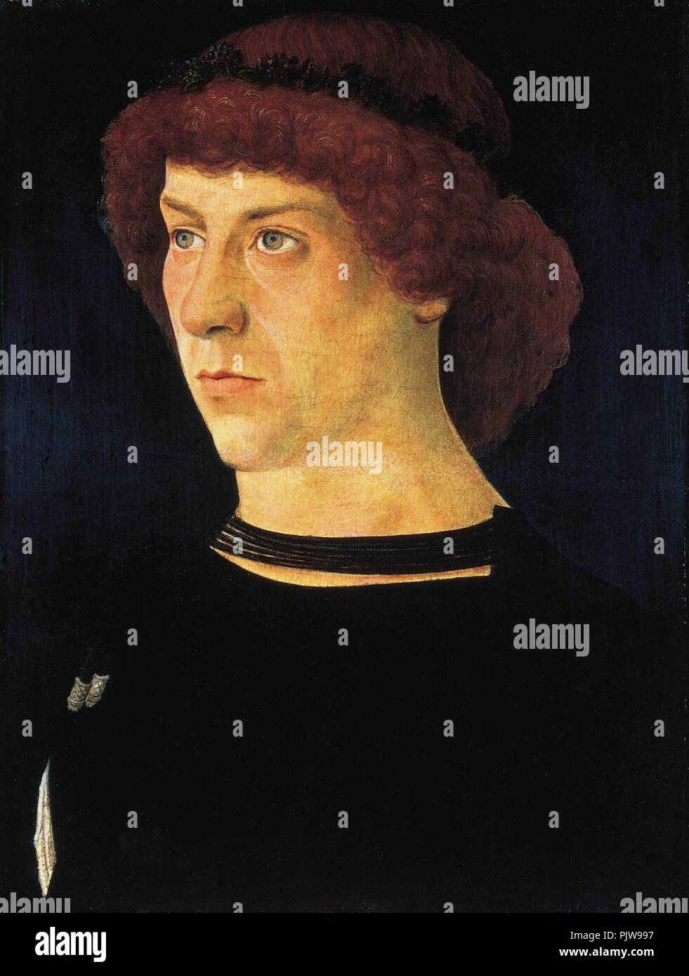 Giovanni Bellini - Portrait of Joerg Fugger (1474). Stock Photo