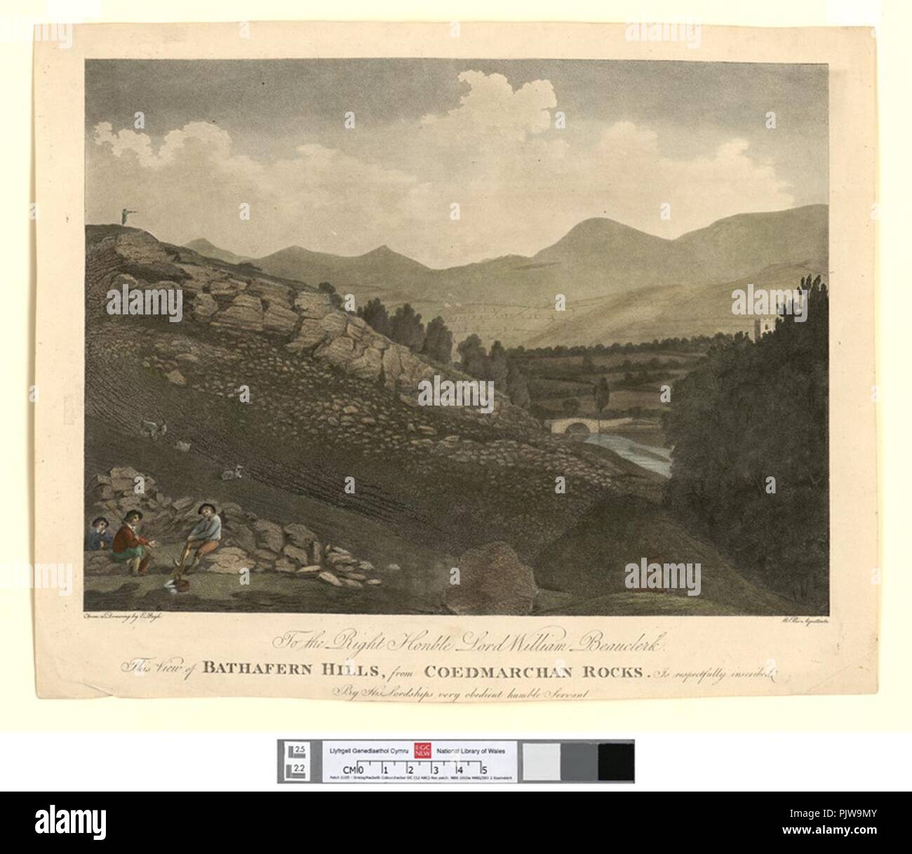 Bathafarn hills, from Coedmarchan rocks Stock Photo - Alamy