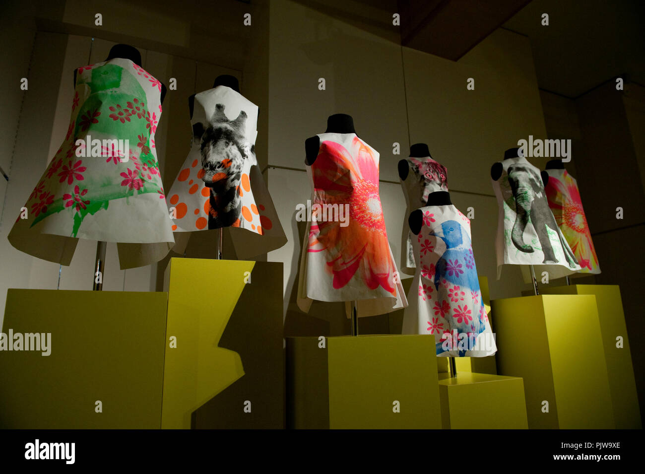 The "Paper Fashion" exhibition in the Fashion Museum of Antwerp, curated by  Vassilis Zidianakis (Belgium, 05/03/2009 Stock Photo - Alamy
