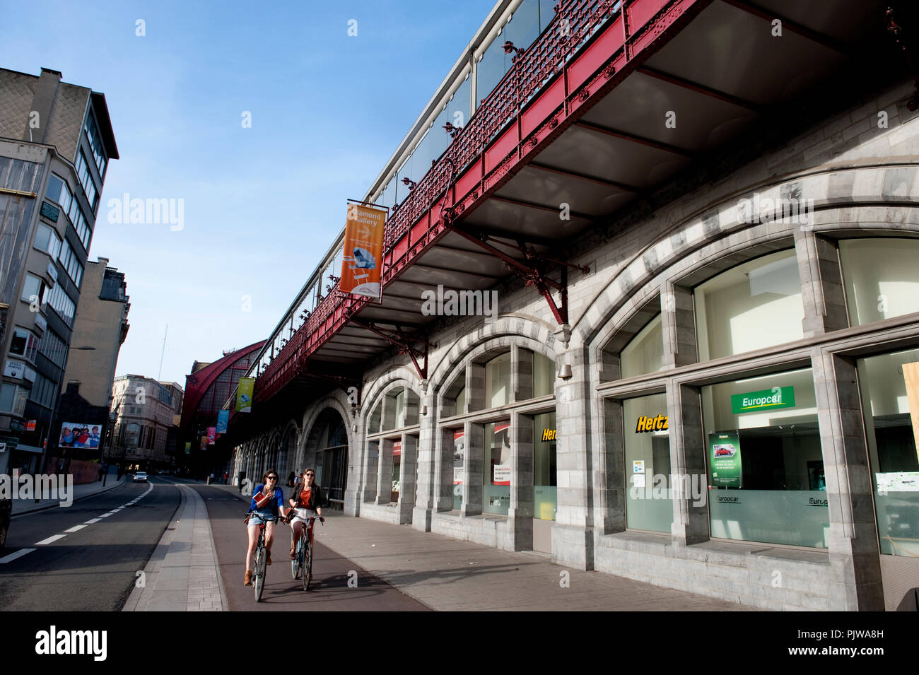 The Pelikaanstraat along the 19th Century AntwerpenCentraal (Antwerp