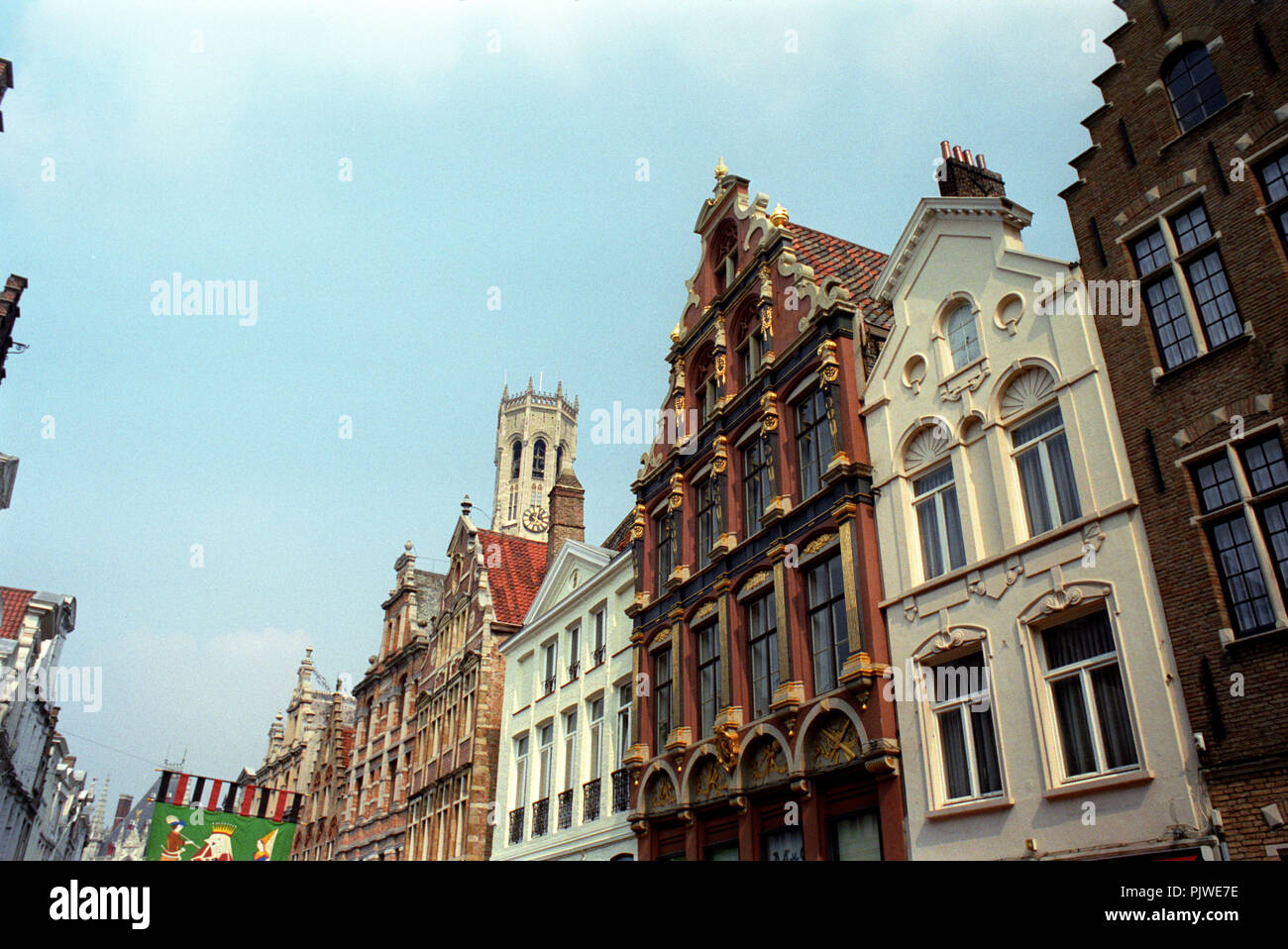 The Steenstraat in Bruges (Belgium, 05/2003) Stock Photo