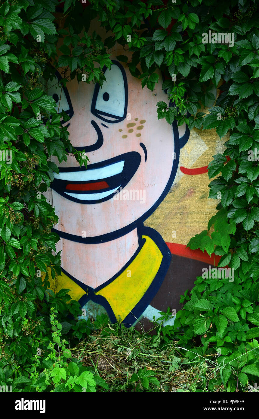 Graffiti Wall Ivy High Resolution Stock Photography And Images Alamy