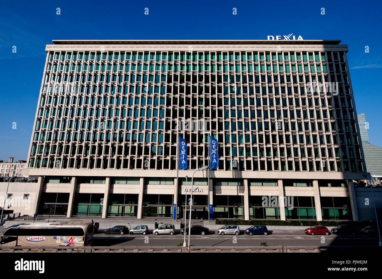 The Dexia headquarters in Brussels on the Pacheco Boulevard (Belgium, 22/10/2011) Stock Photo