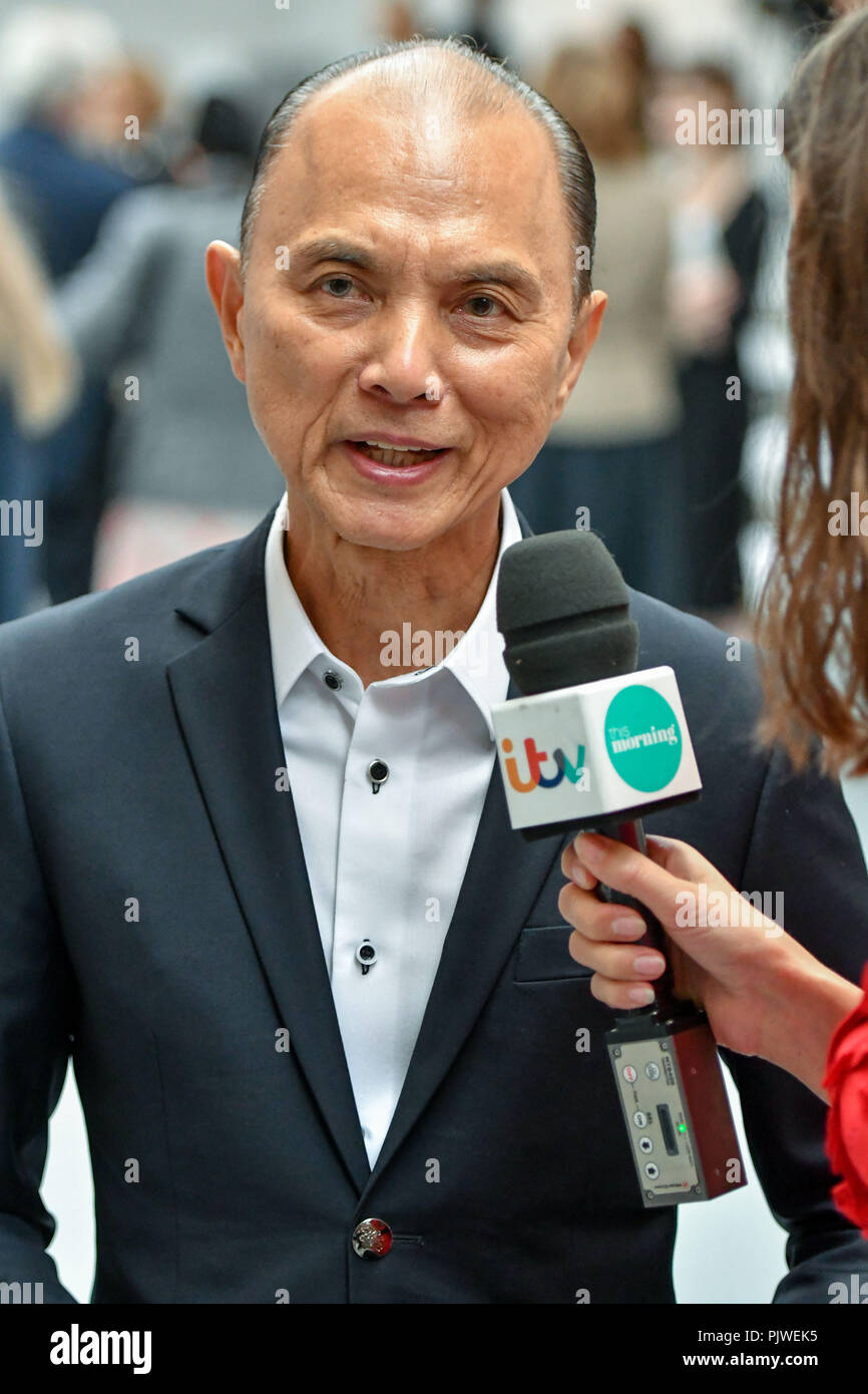 Couture shoe designer Jimmy Choo speaks to the media during the Jasper Conran Spring Summer 17 Collection runway show during London Fashion Week. Jimmy Choo is the founder of the publicly listed Jimmy