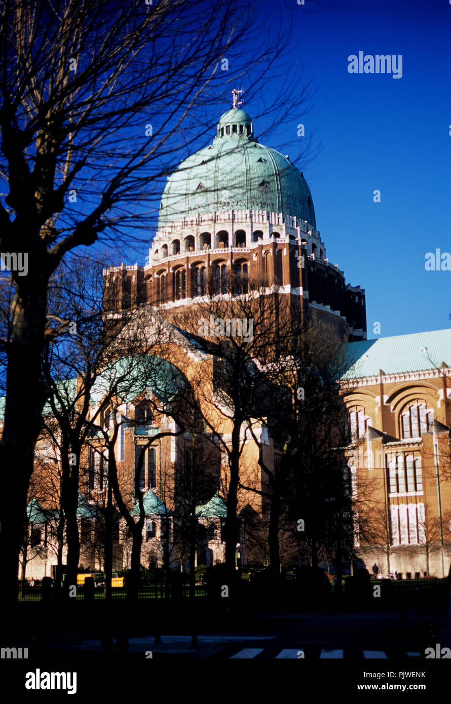 The national Basilica of the Sacred Heart or Koekelberg Basilica in