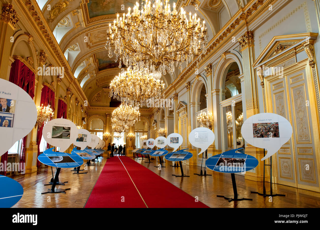 Interior of the Royal Palace of Brussels (Belgium, 20/07/2009 Stock Photo -  Alamy