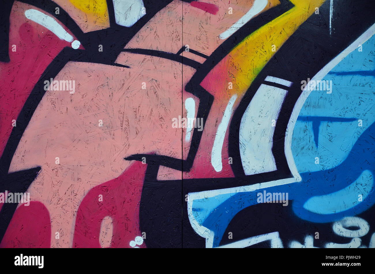 Art under ground. Beautiful street art graffiti style. The wall is