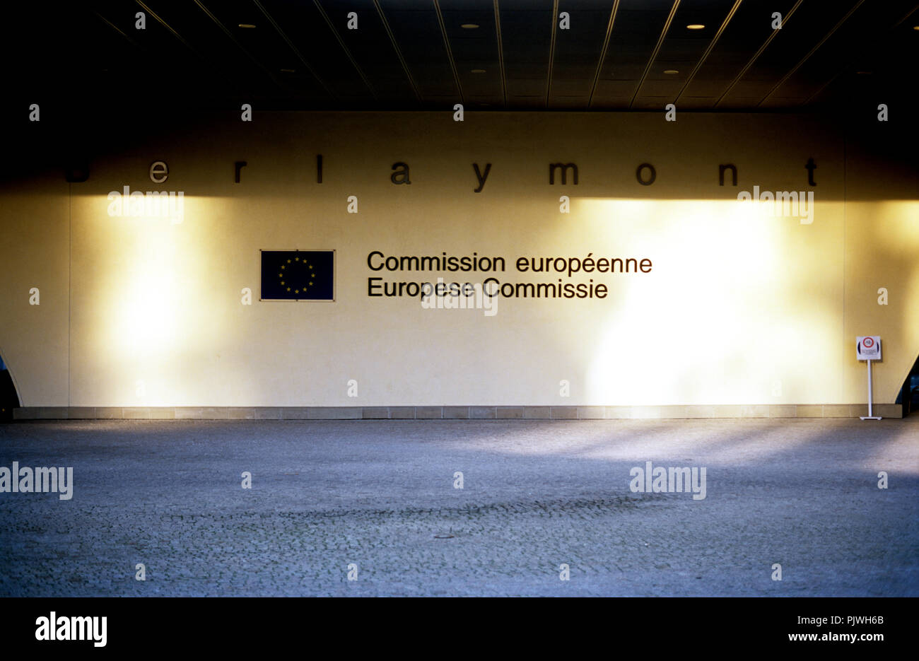 The Berlaymont building of the European Commission in Brussels (Belgium, 15/12/2006) Stock Photo