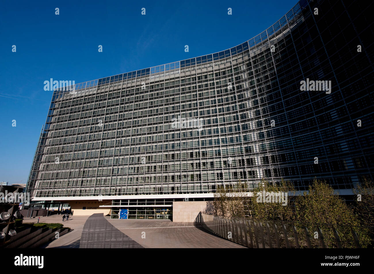 The Berlaymont building of the European Commission in Brussels (Belgium, 22/10/2011) NOT TO BE USED WITHOUT PRIOR CONSENT FROM SABAM Stock Photo
