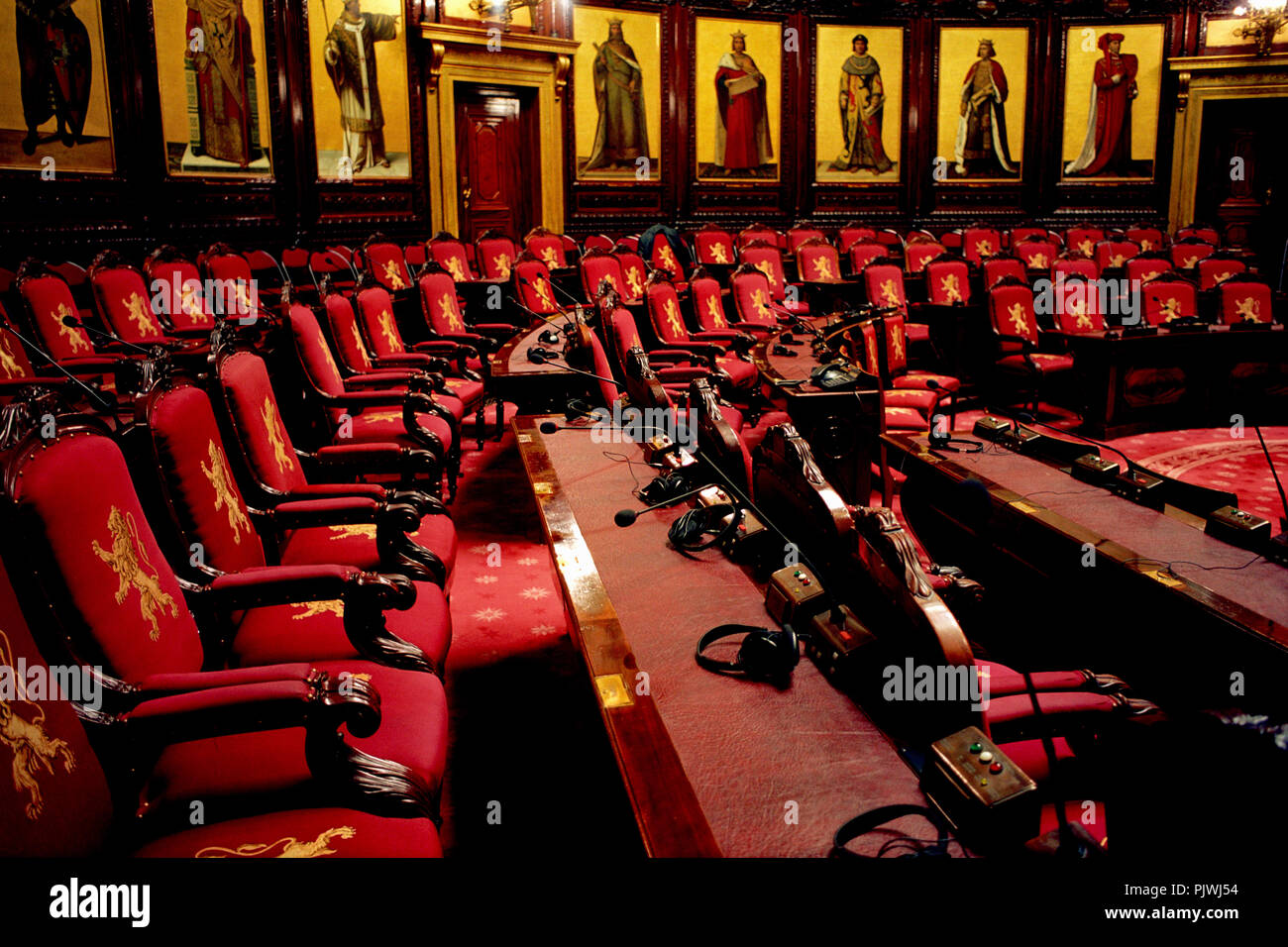 the Belgian Senate, part of Belgium's Federal Parliament in Brussels (Belgium, 30/05/2005) Stock Photo