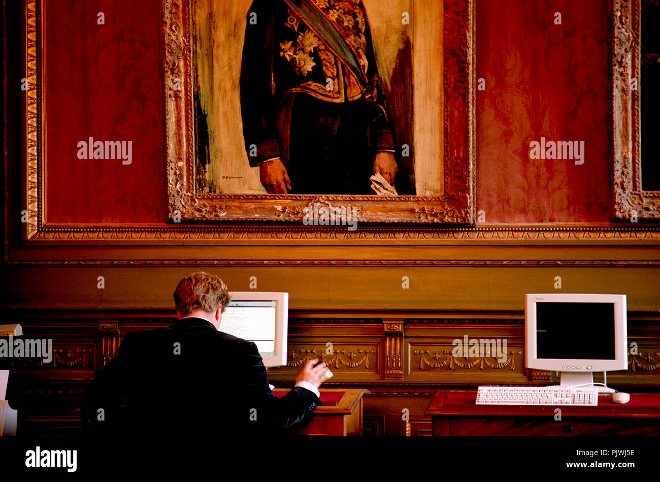 the Belgian Senate, part of Belgium's Federal Parliament in Brussels (Belgium, 30/05/2005) Stock Photo