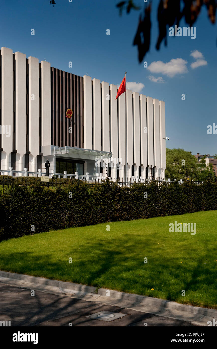 The embassy of the peoples republic of china hires stock photography