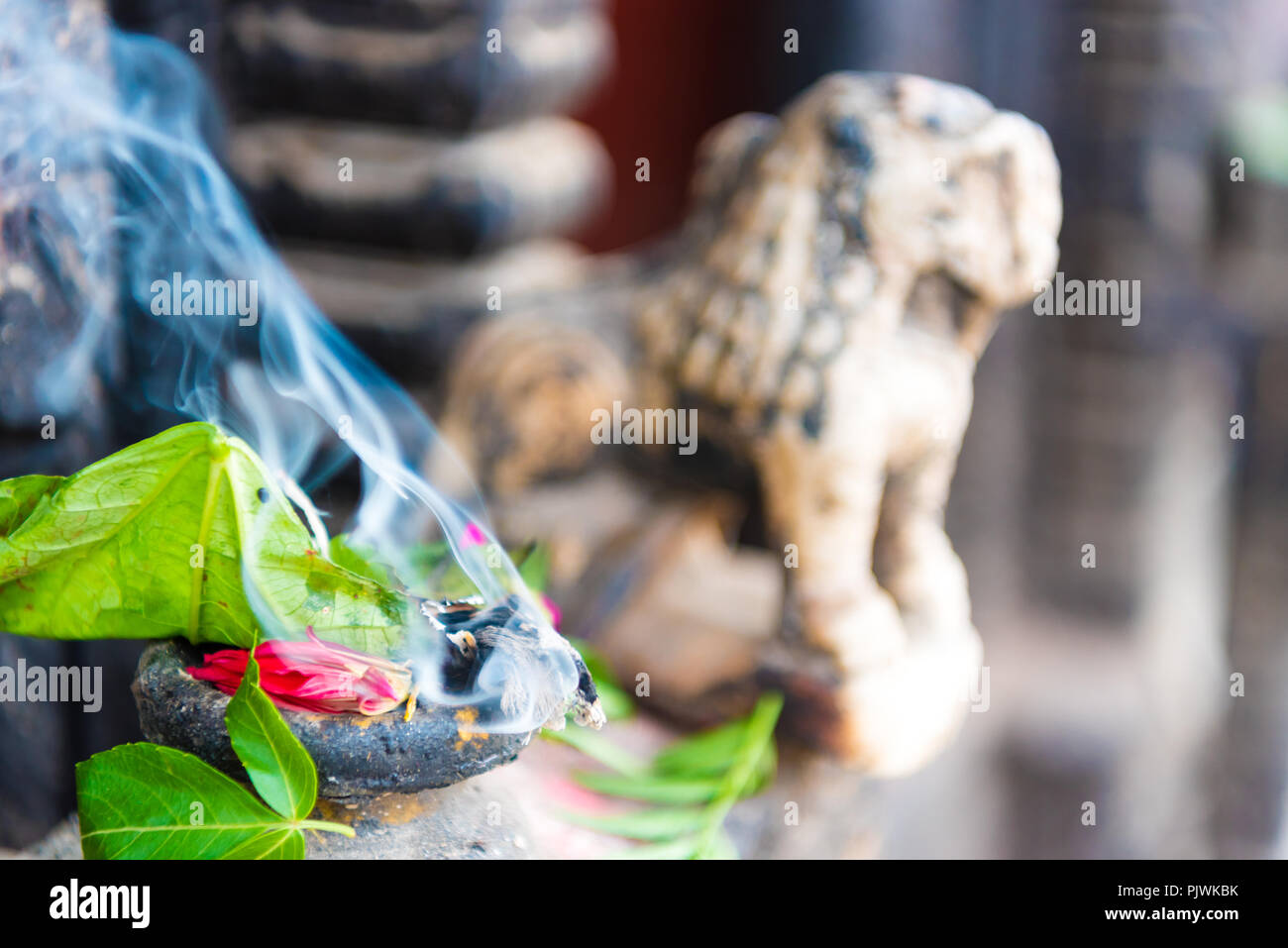 Holy smoke burning incense temple hi-res stock photography and images ...