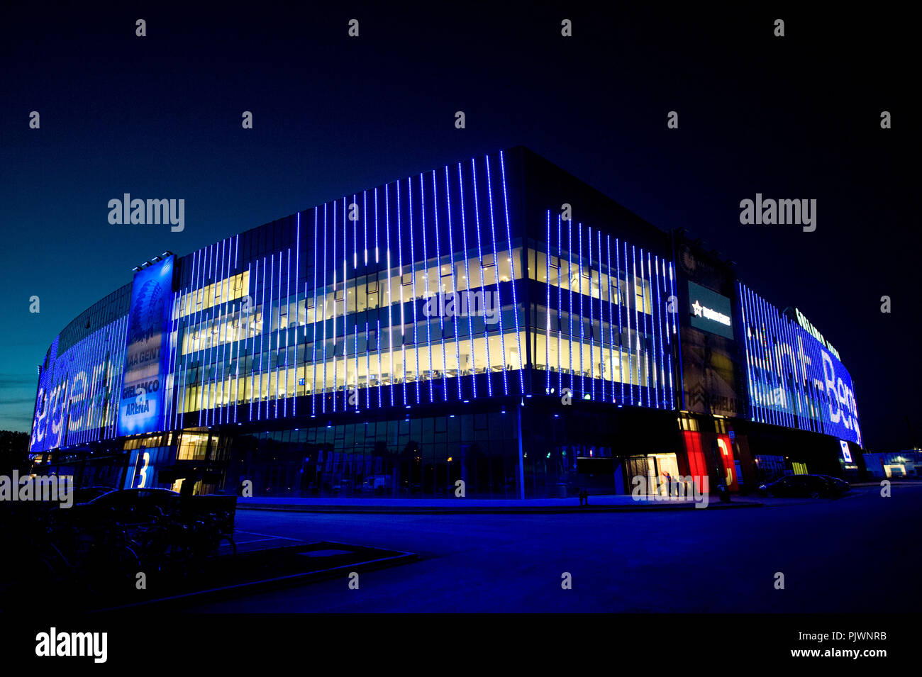 The Ghelamco Arena Football Stadium From Football Club Kaa Gent In Ghent Designed By Bontinck Architecture And Engineering Belgium 31 08 13 Stock Photo Alamy