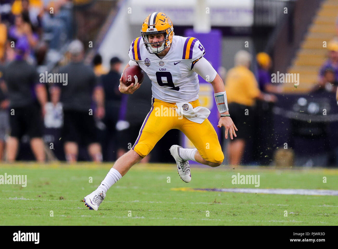 Baton Rouge, LA, USA. 8th Sep, 2018. LSU Tigers quarterback Joe Burrow
