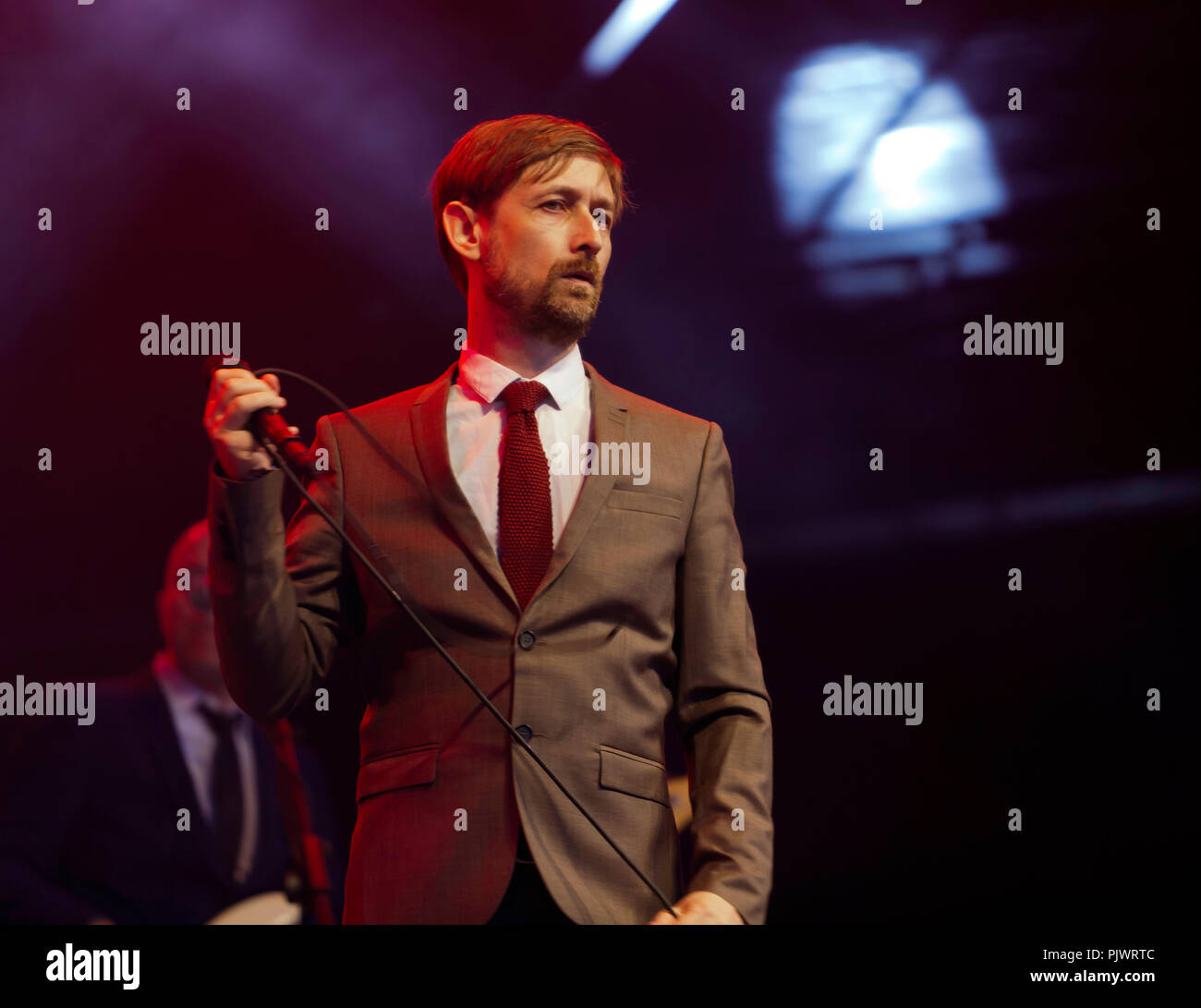 The Divine Comedy performing on the main stage at the OnBlackheath Music Festival, Lewiaham, London Stock Photo