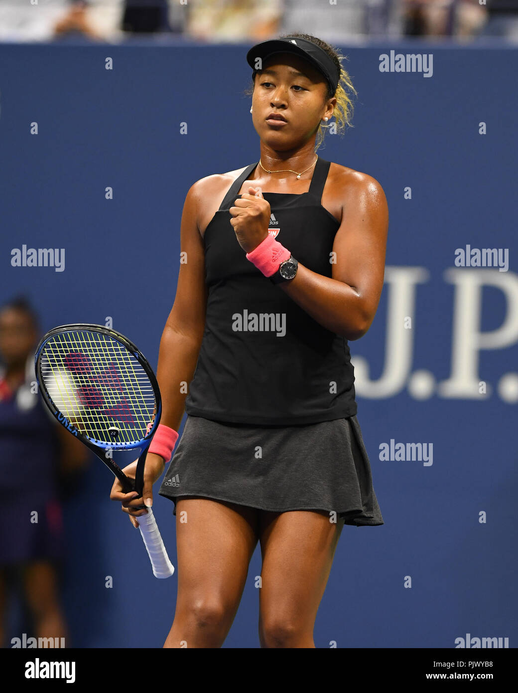 New York, USA. 8th September 2018. Naomi Osaka Vs Serena Williams during  the women's finals on Arthur Ashe Stadium at the USTA Billie Jean King  National Tennis Center on September 8, 2018
