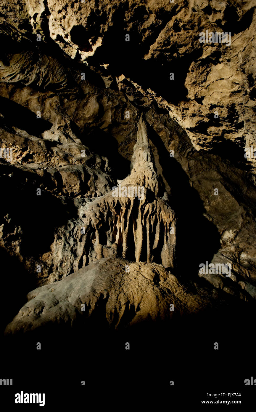 The Cave of Han in Han-sur-Lesse, a major Belgian tourist attraction (Belgium, 17/10/2009) Stock Photo