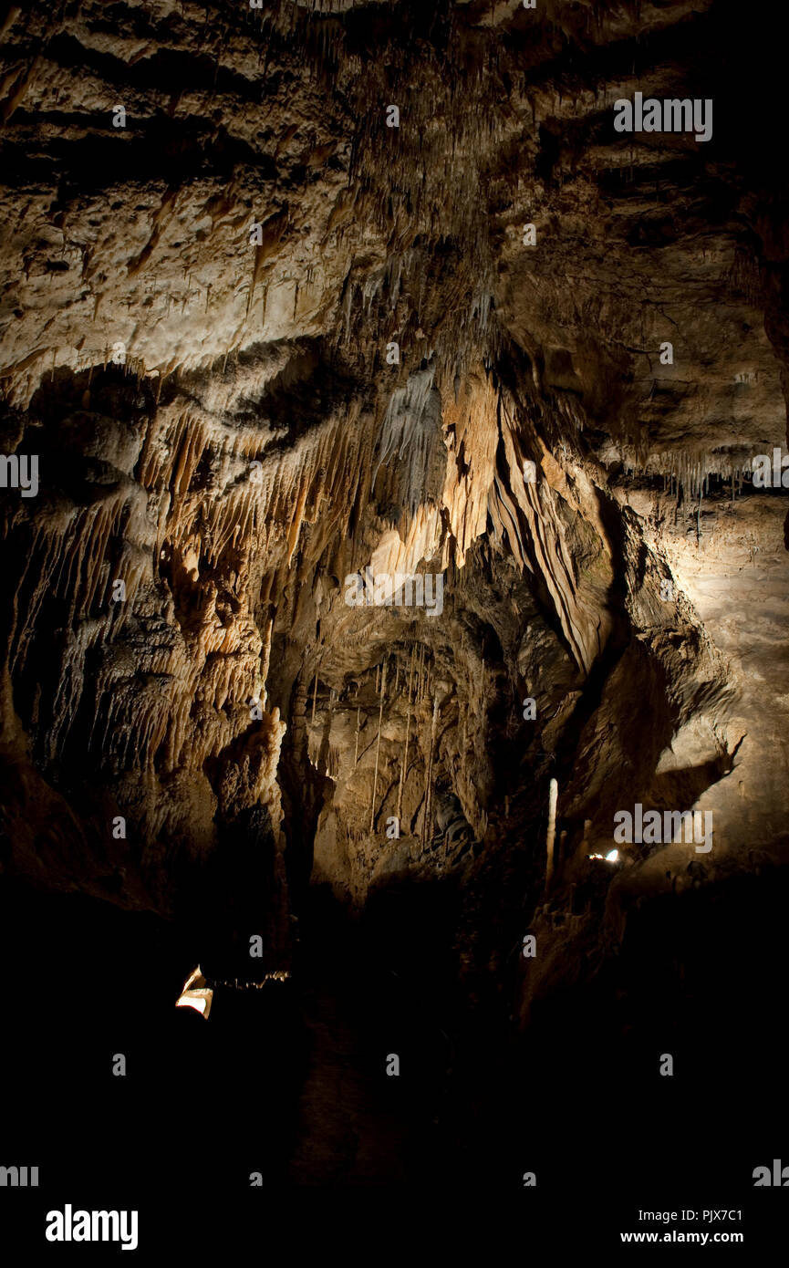 The Cave of Han in Han-sur-Lesse, a major Belgian tourist attraction (Belgium, 17/10/2009) Stock Photo