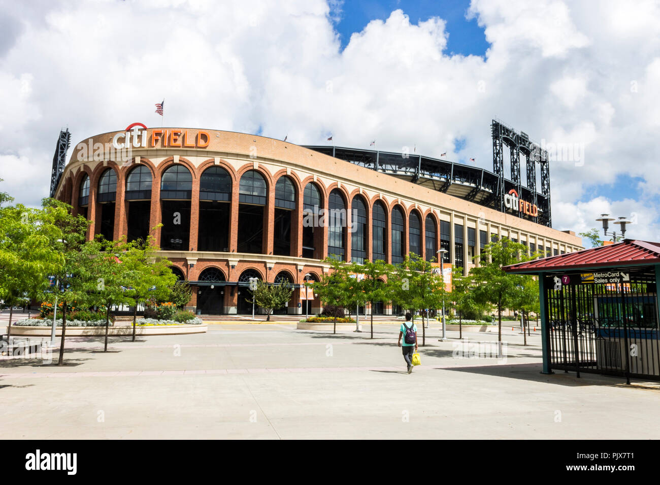New York City. Citi Field, a baseball park located in Flushing Meadows Corona Park in the borough of Queens, home field of the New York Mets of the Na Stock Photo