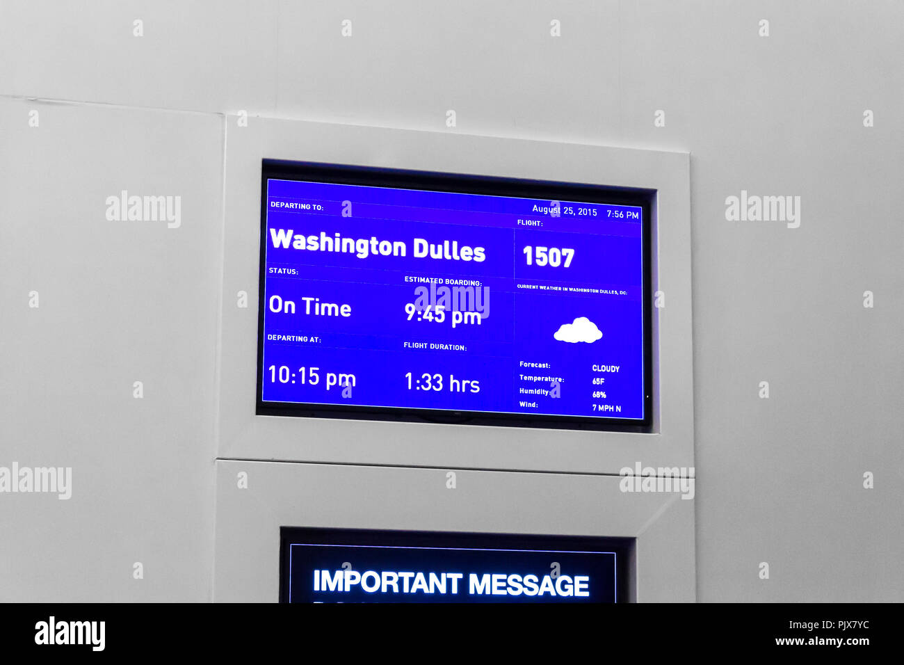 New York City. JetBlue Gate at John Fitzgerald Kennedy JFK