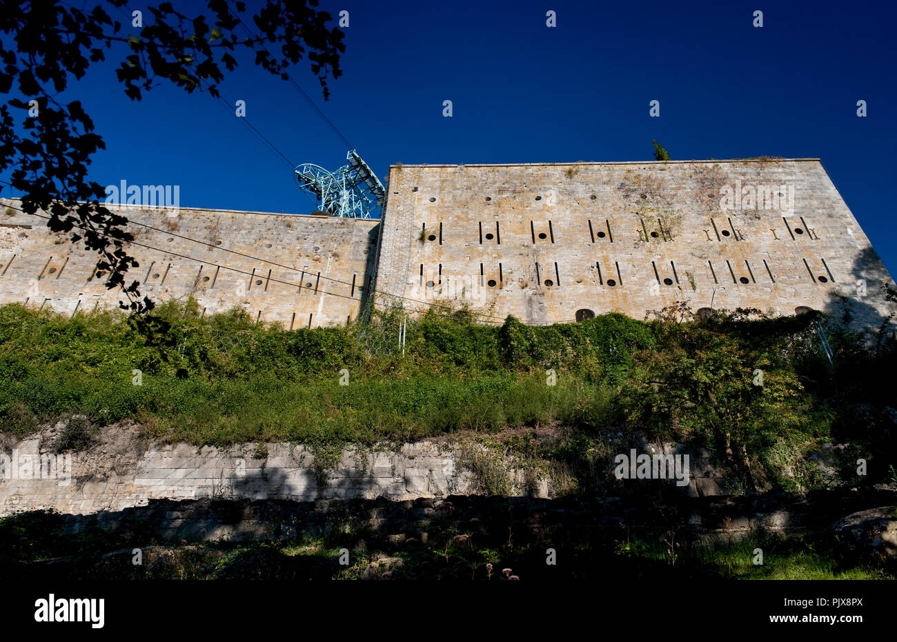 The 19th Century fortress of Holland in Huy (Belgium, 29/09/2011) Stock Photo