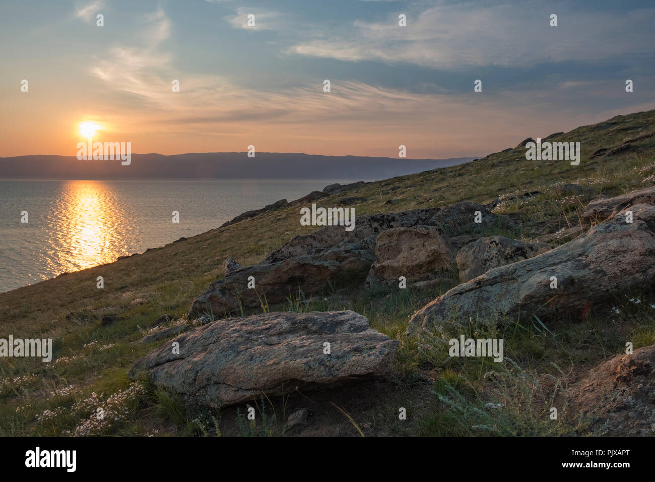 Olkhon Island, Baikal lake, Russia Stock Photo