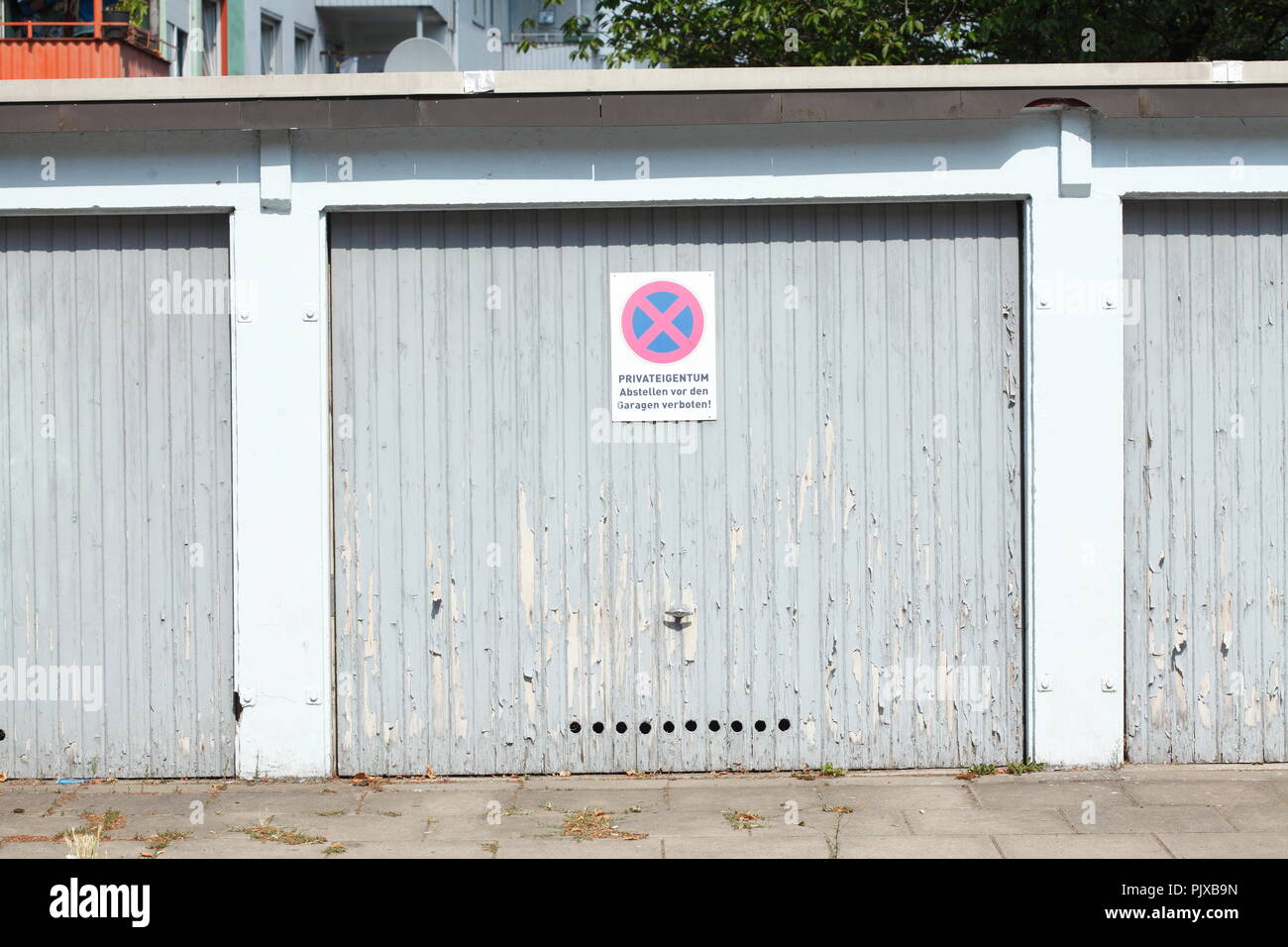 Bright garage door made of metal Stock Photo Alamy