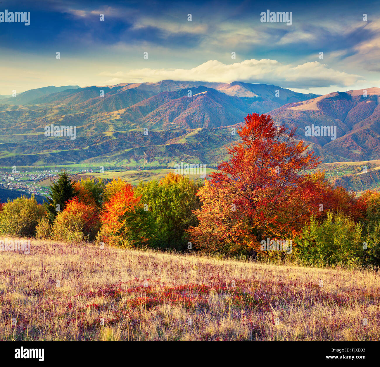 Mountain landscape autumn nature hi-res stock photography and images ...