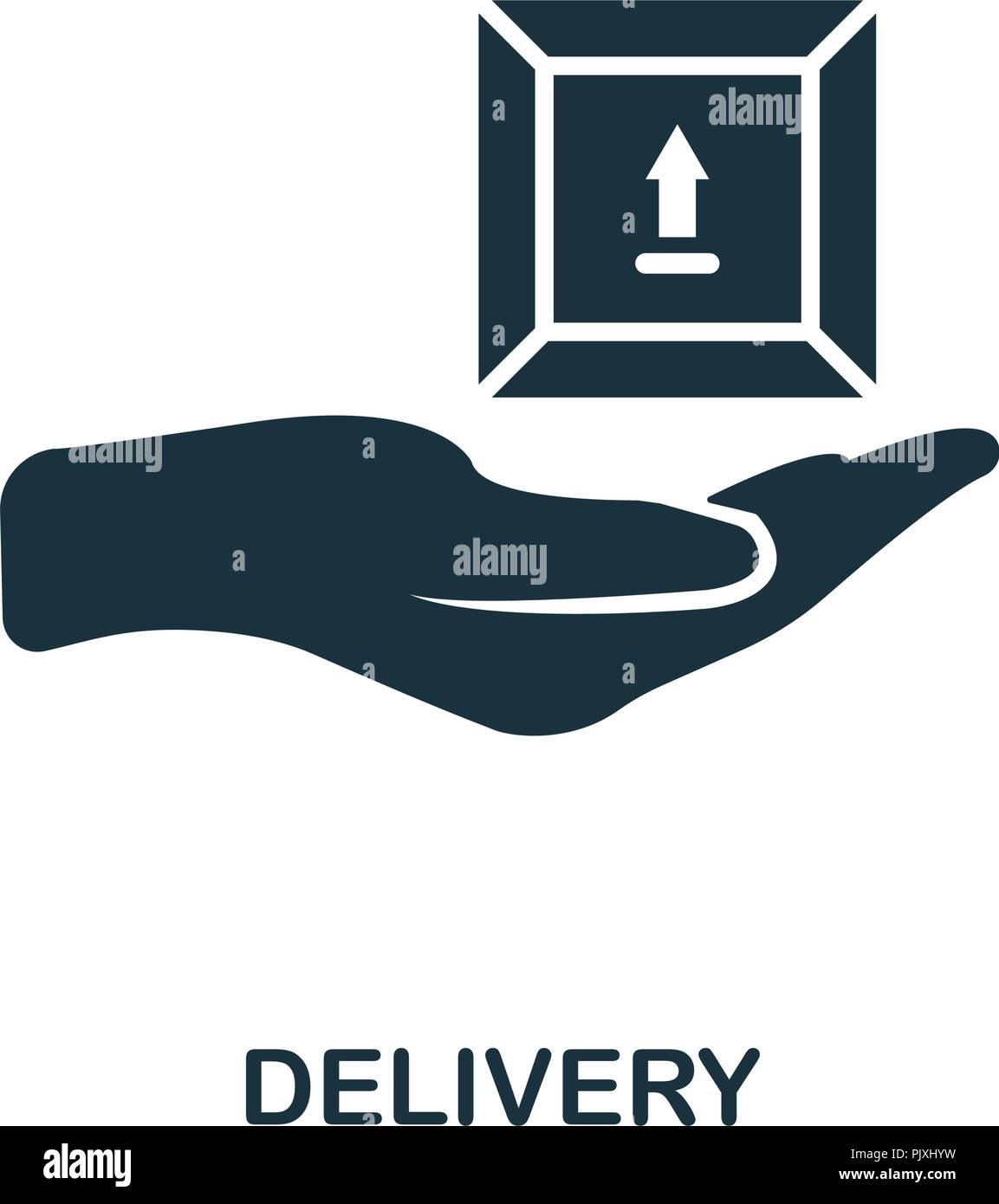 Delivery Icon Monochrome Style Design From Logistics Delivery