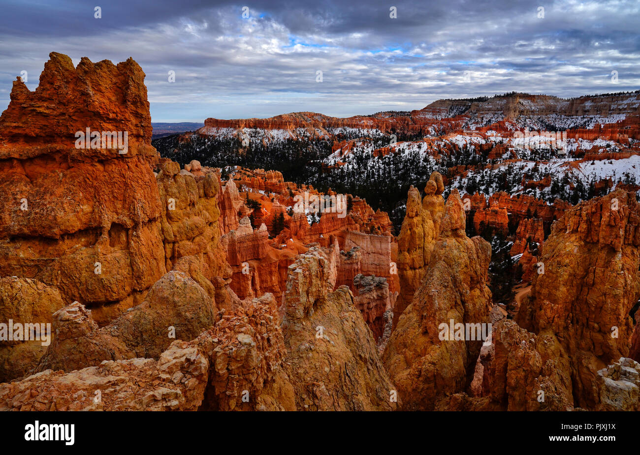 Bryce Canyon National Park in Winter,Utah,North America Stock Photo