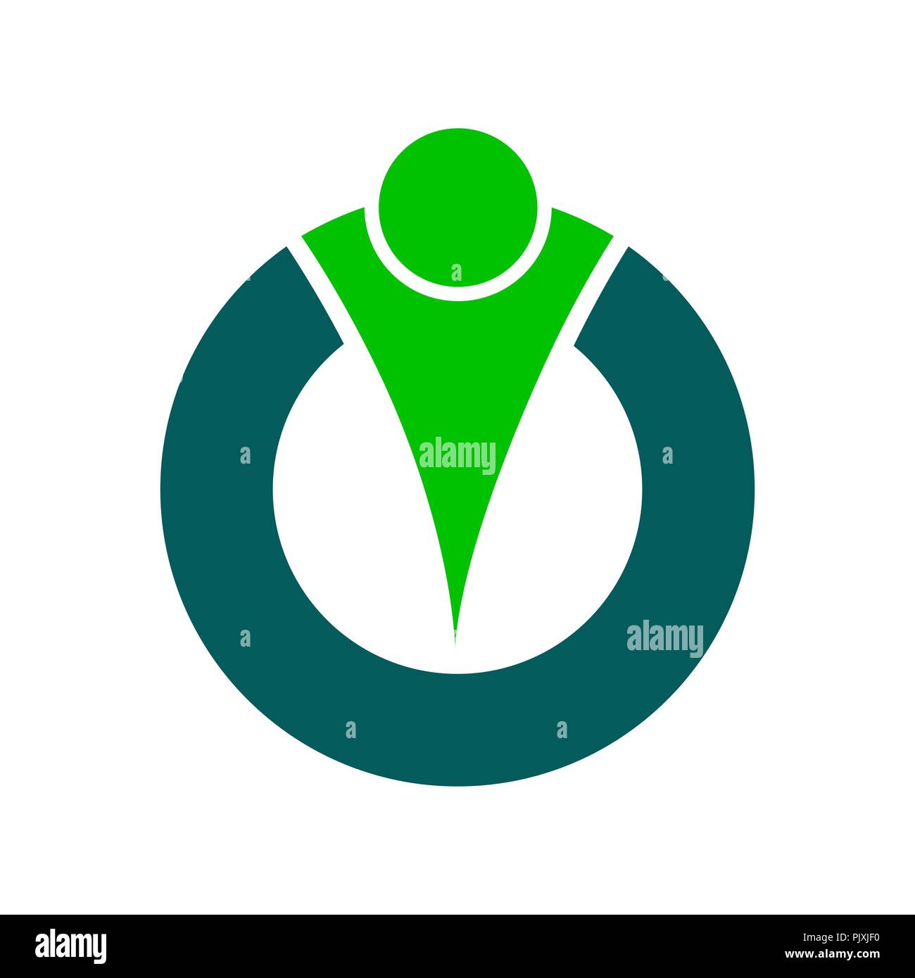 Abstract Human character vector logo concept illustration. Abstract man ...