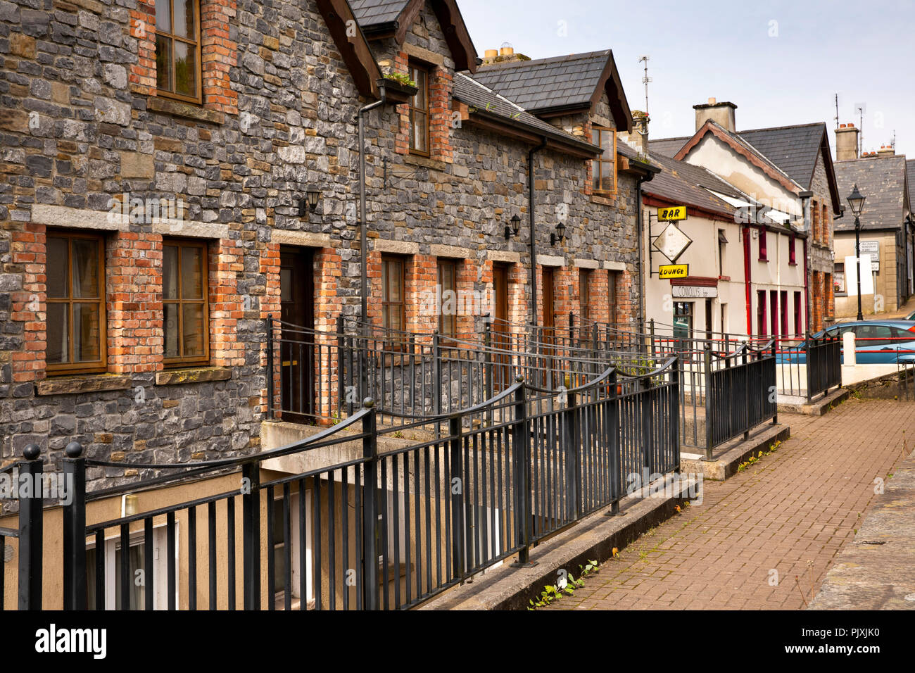 Ireland, Co Leitrim, Manorhamilton, Castle Street, newly built houses