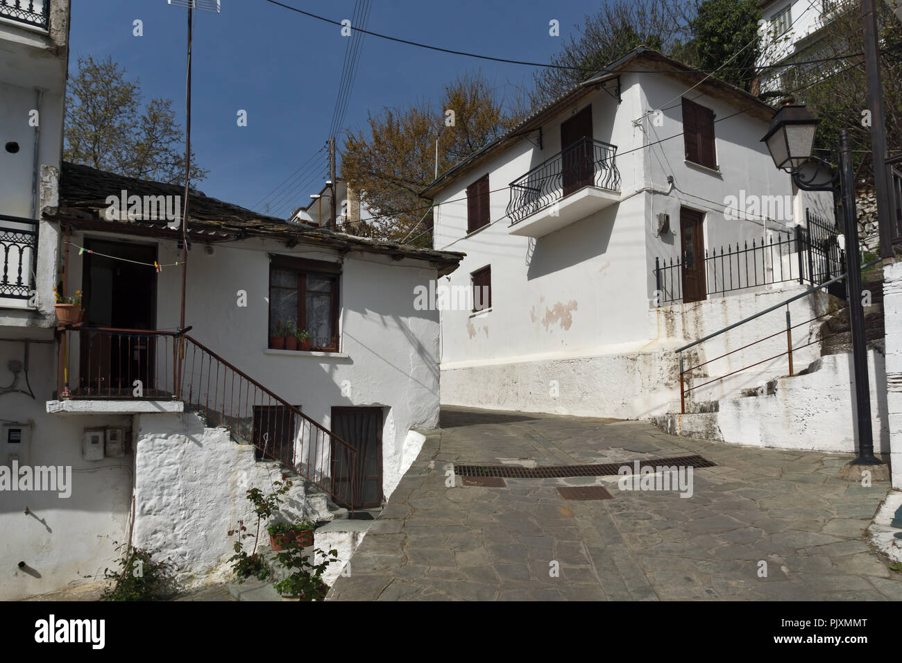 Old house in village of Panagia, Thassos island, East Macedonia and