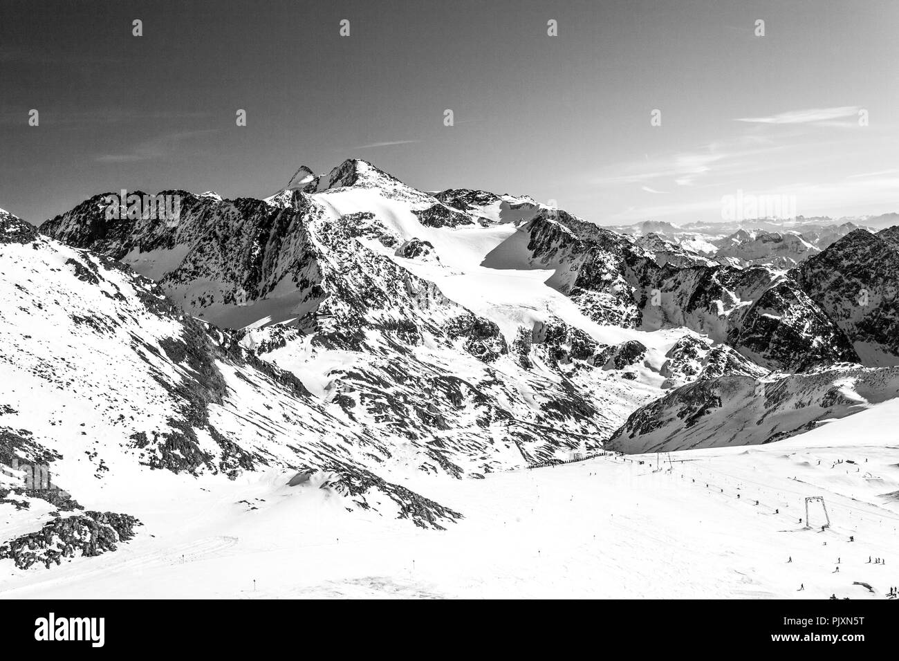 High austrian alps Black and White Stock Photos & Images - Alamy