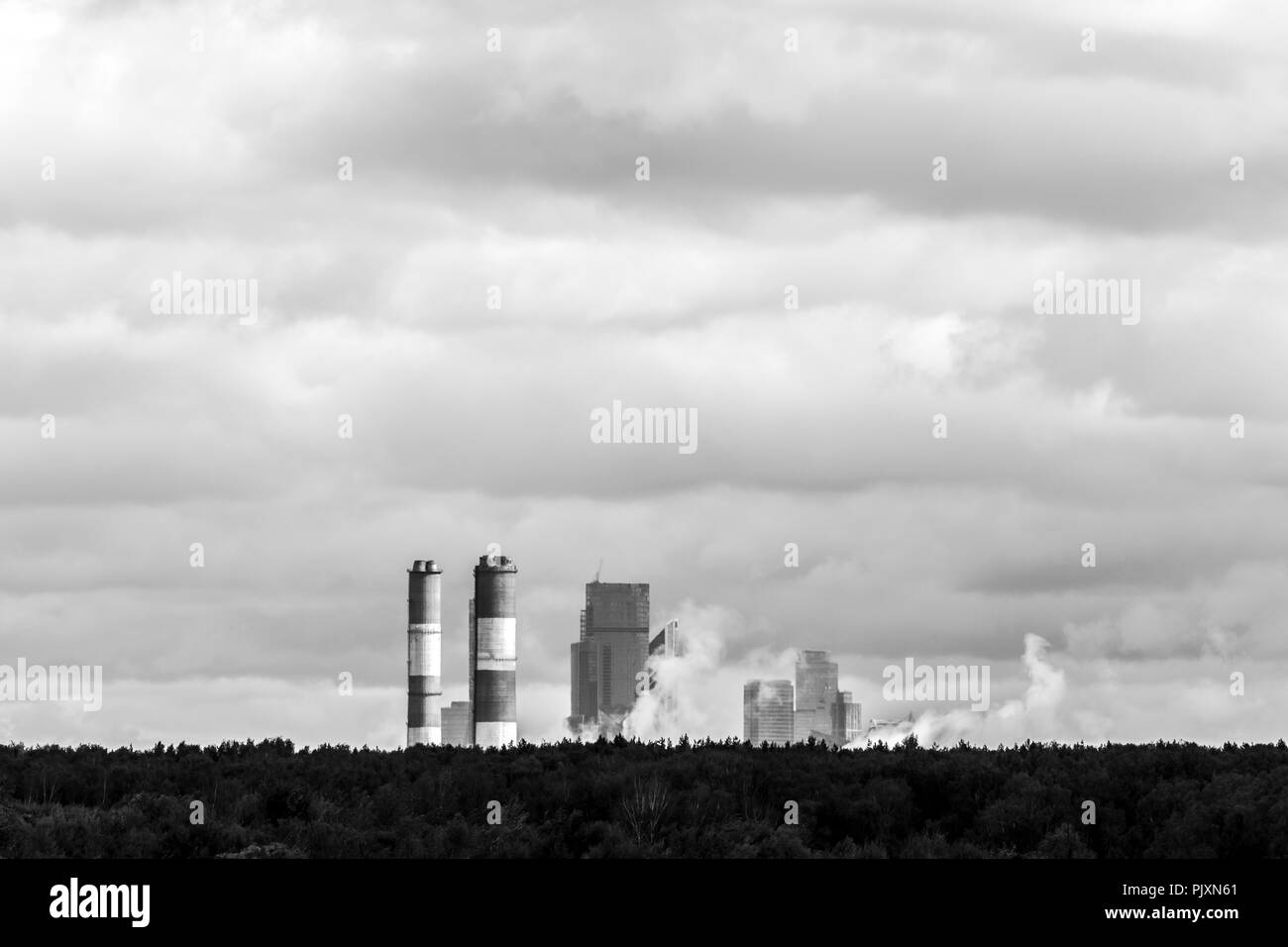 Air pollution Black and White Stock Photos & Images - Alamy