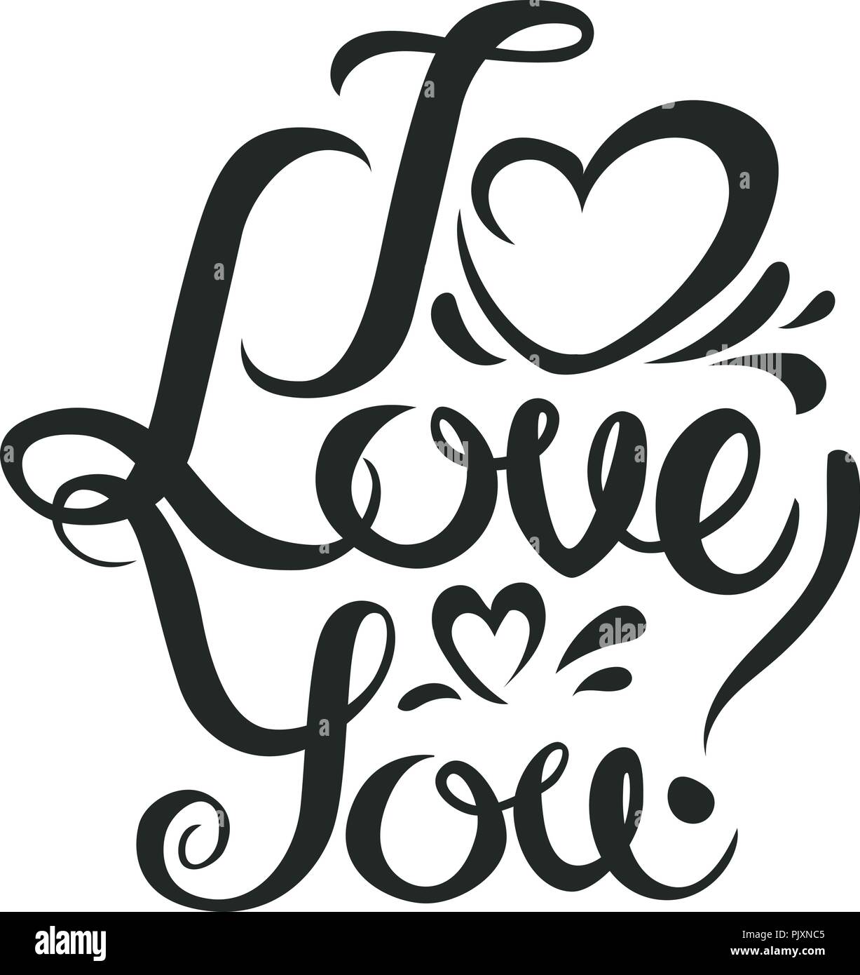 Love Black White Letters Vector High Resolution Stock Photography And Images Alamy