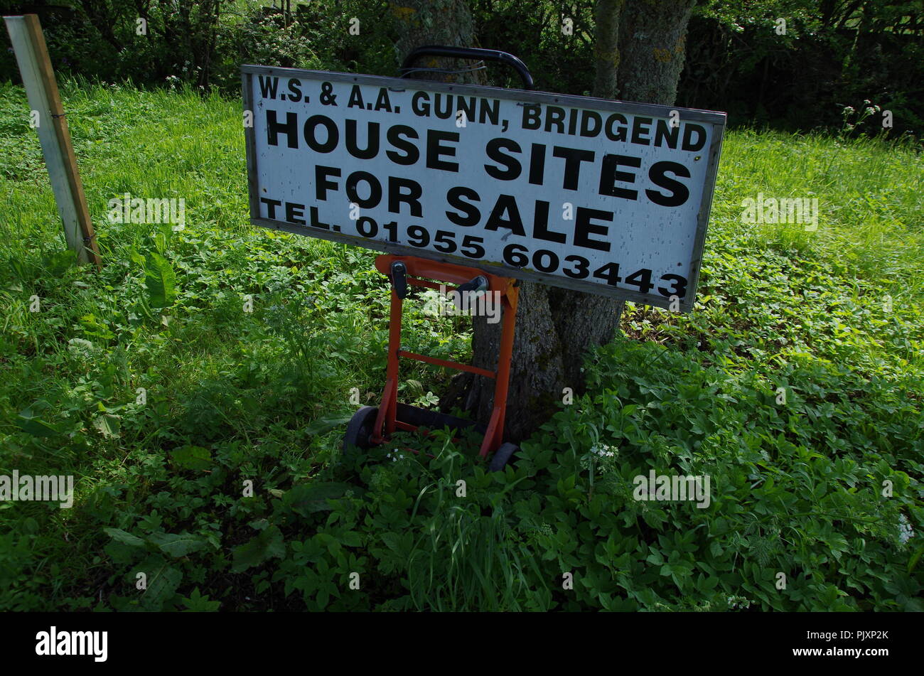 house plot sites for sale sign. John o' groats (Duncansby head) to