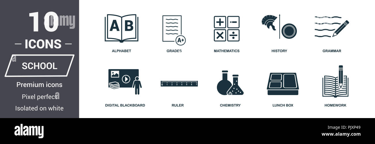 Insurance Icons Set Premium Quality Symbol Collection School Icon Set Simple Elements Ready To Use In Web Design Apps Software Print Stock Photo Alamy