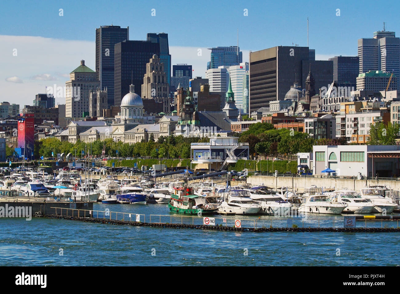 Montreal,Canada, 8 September,2018. View of Montreal's harbour front.Credit:Mario Beauregard/Alamy Live News Stock Photo