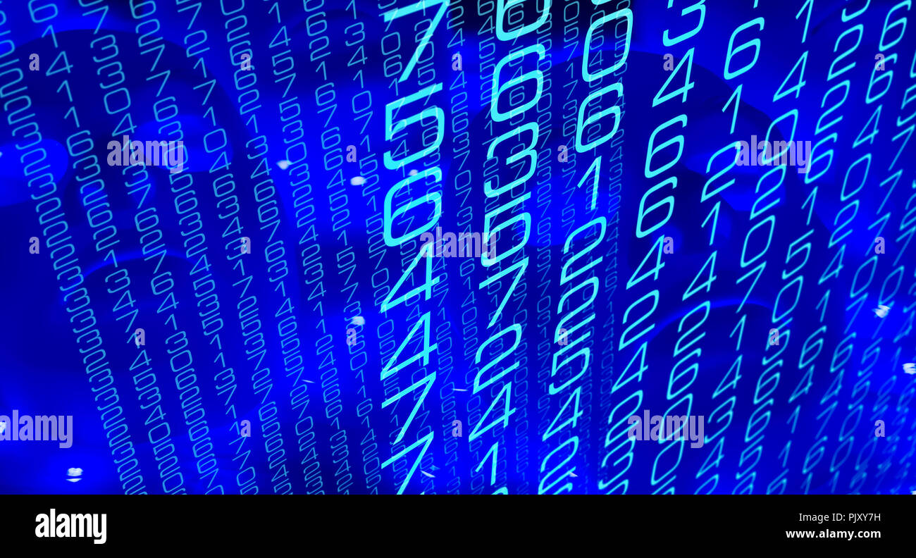 Algorithm cyber safety protection, digital cyberattack process Stock Photo