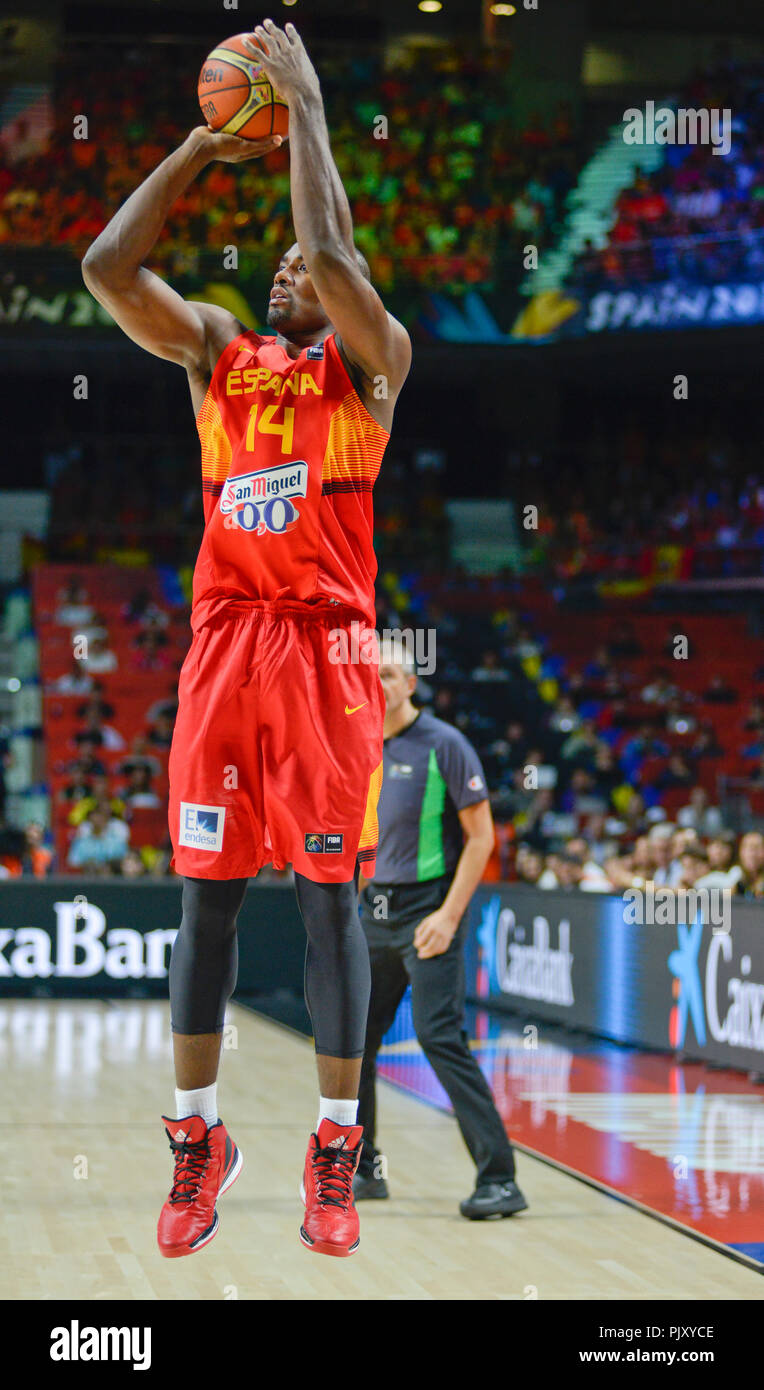 Serge Ibaka. Spain Basketball National Team, World Cup 2014 Stock Photo