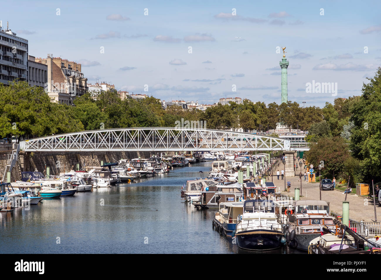 Canal Saint Martin - Paris Stock Photo