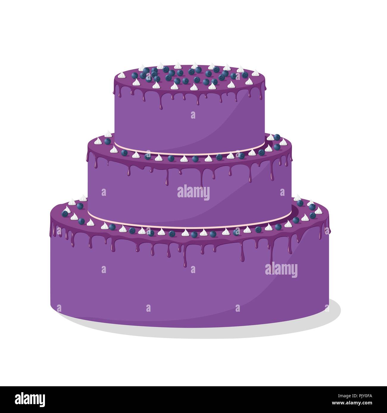 Tasty cake beautiful colorful Stock Vector Images - Alamy