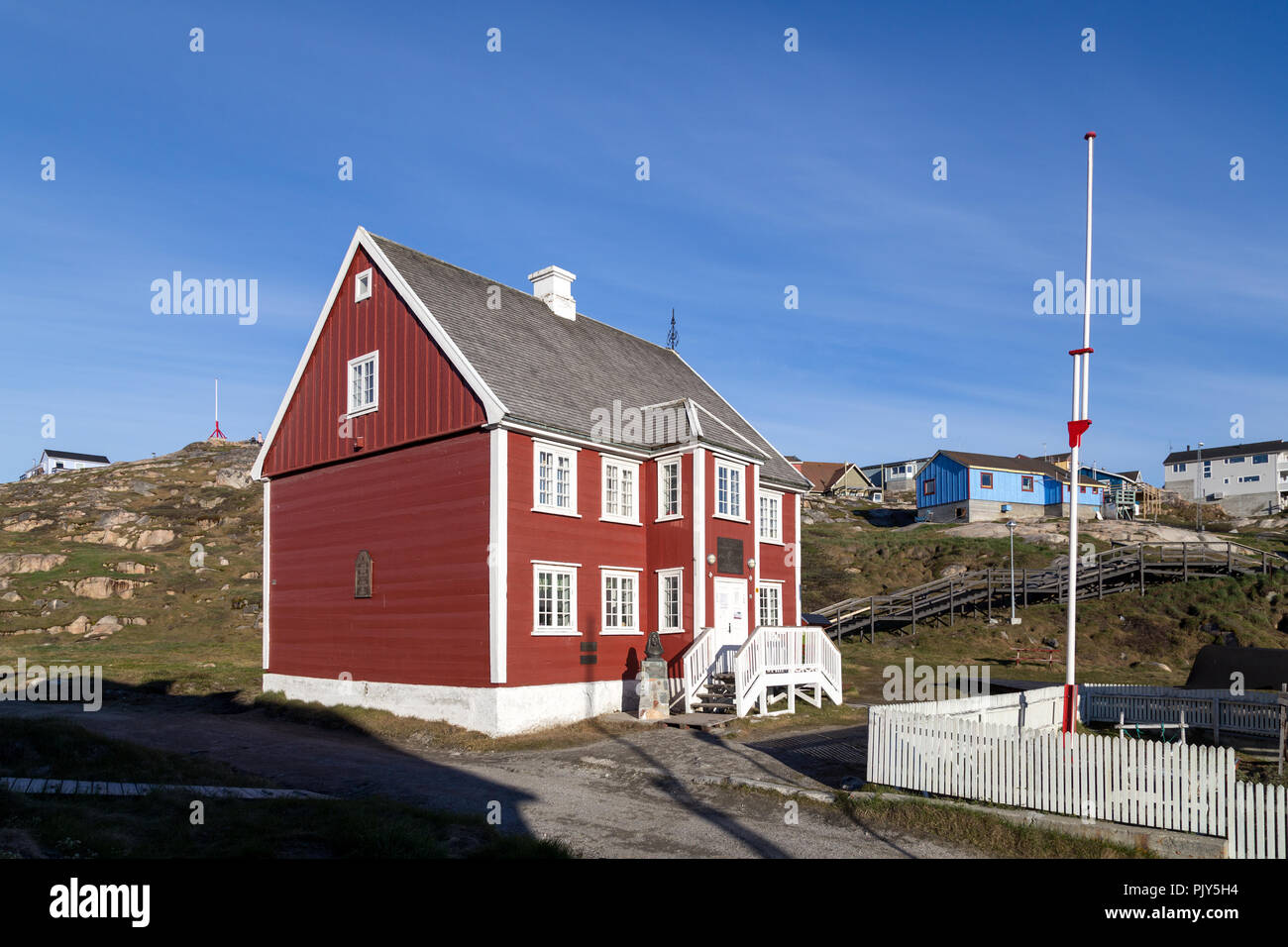 Knud Rasmussen Museum in Ilulissat Stock Photo