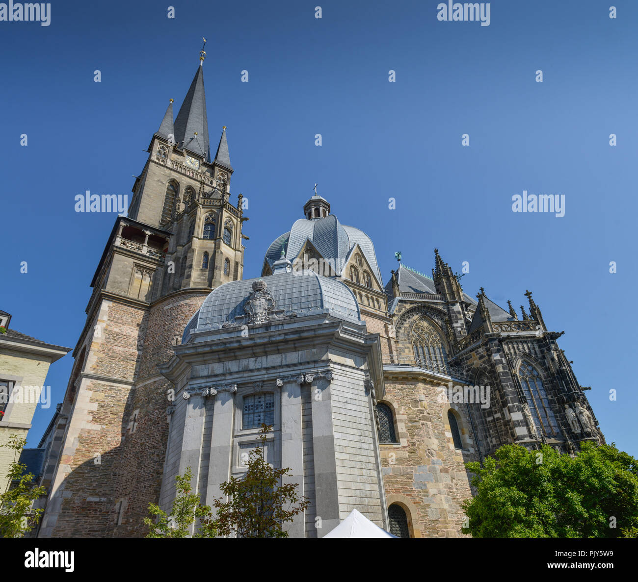 Cathedral, Aachen, North Rhine-Westphalia, Germany, Dom, Nordrhein-Westfalen, Deutschland Stock Photo