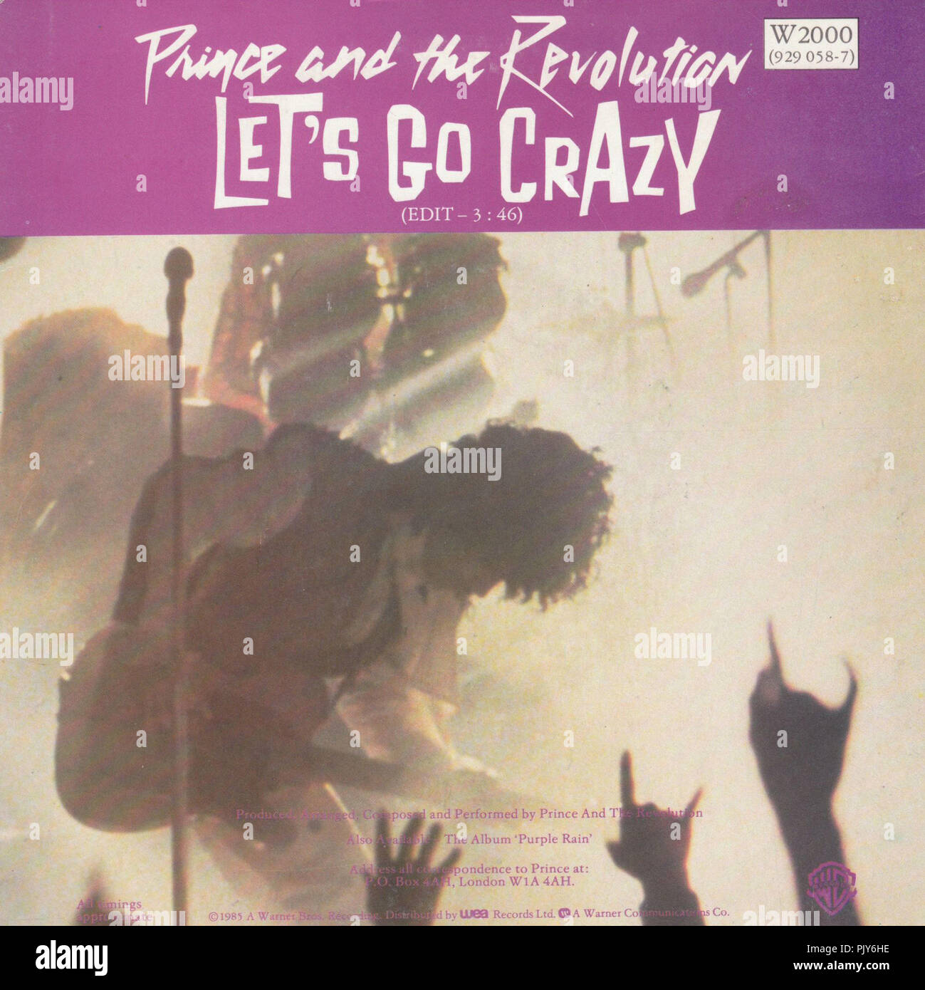 Prince -    Lets Go Crazy Stock Photo