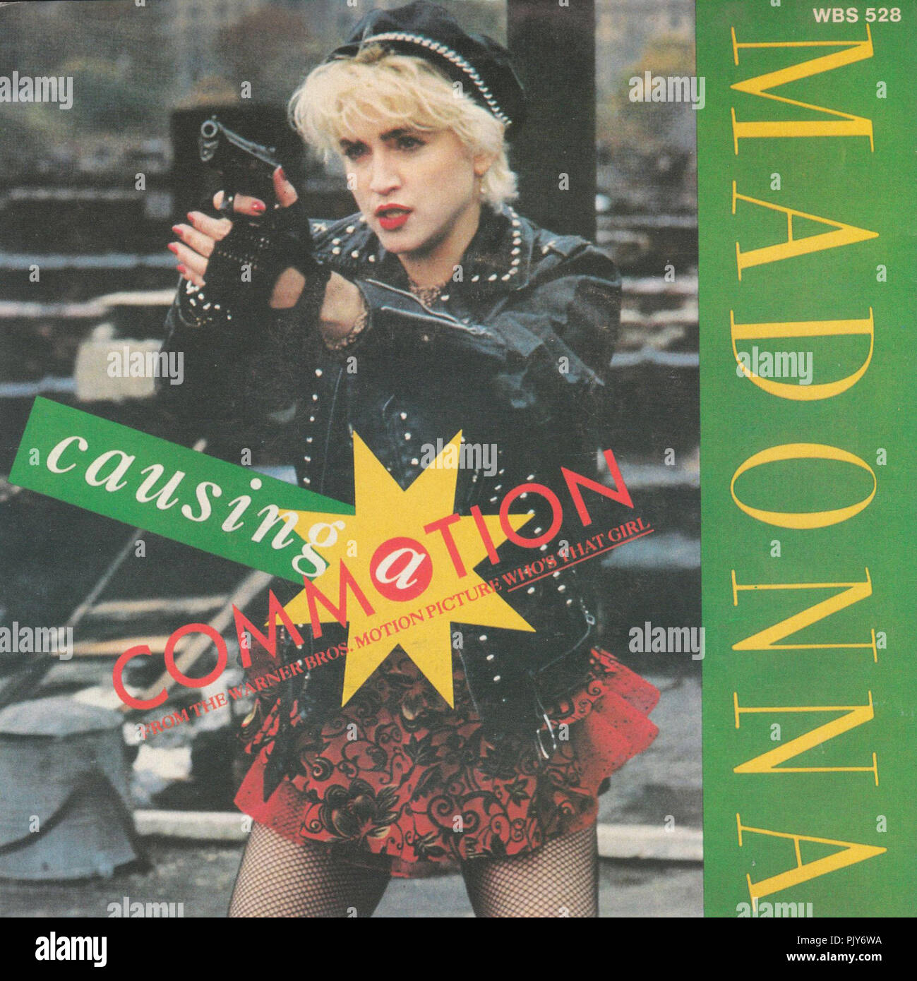 Madonna causing a commotion stock photo alamy