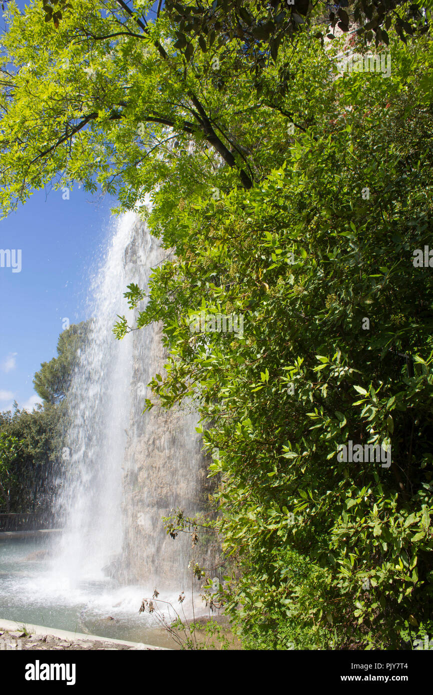 NICE, FRANCE APRIL 22 2017 waterfall of the castle hill in Nice, France Stock Photo Alamy