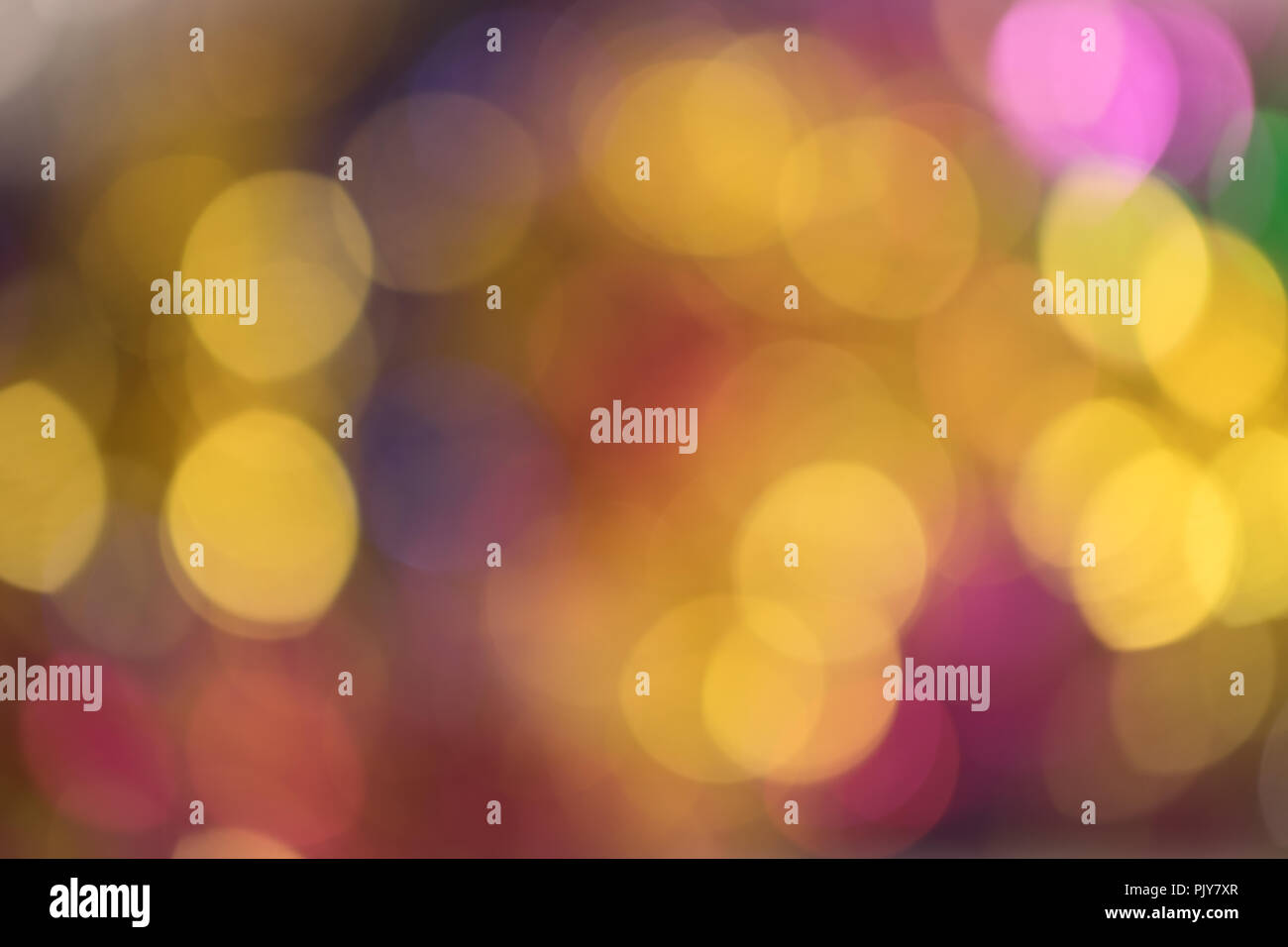 Abstract bokeh light. Christmas mood. Background for holidays. Space for text. Stock Photo